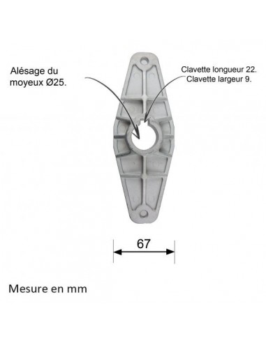 Support de lame pour Stiga. Pour Park 2000, 2002, Village, Garden. 1134-2082-01