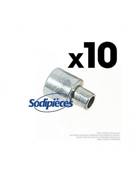 Butée de gaine creusée à 5,5 mm. Par 10