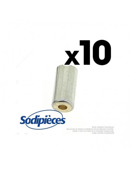 Embout de gaine Ø 5,2 mm. Par 10