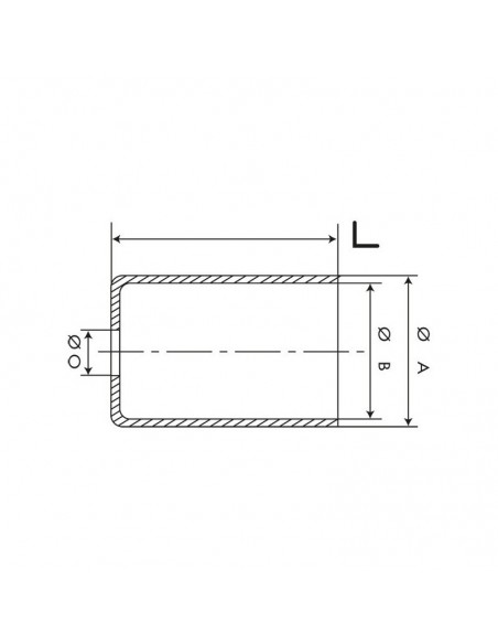Embout de gaine Ø 5,7 mm. Par 10