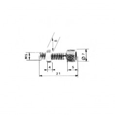 Vis de réglage pour gaine Ø 5,6 mm. Par 5 2