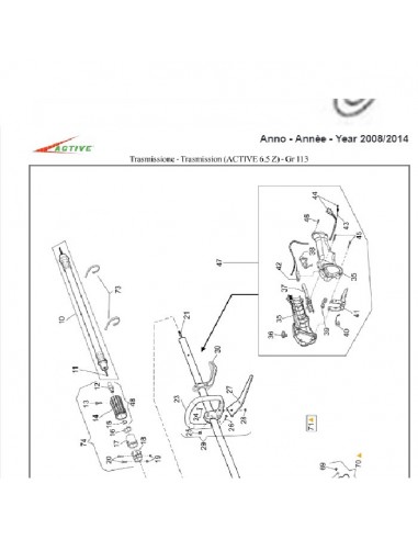 VIS M6 X 20 DEBROUSSAILLEUSE ACTIVE 6.5