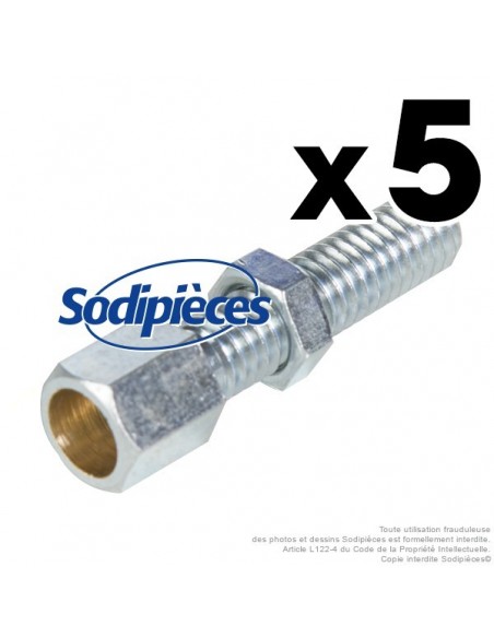 Vis de réglage pour gaine Ø 6,2 mm. Par 5