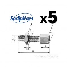 Vis de réglage pour gaine Ø 7,3 mm. Par 5 2