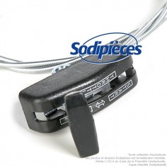 Manette de gaz avec couvercle plastique 1,80 m