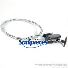 Manette de gaz avec couvercle plastique 1,80 m 2