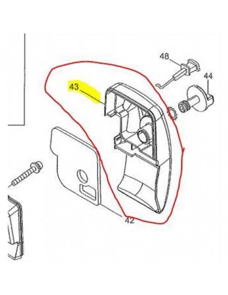 COUVERCLE FILTRE A AIR TRONCONNEUSE ACTIVE 28.28