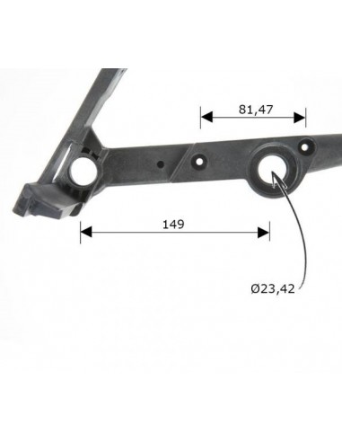 Poignee tubulaire tronconneuse Stihl MS290/MS390/029/039