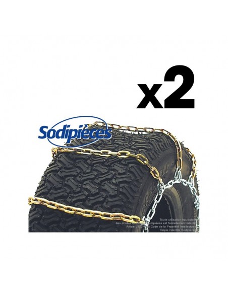 Chaîne à neige : 600 x 6 - 16 x 650 x 8. Par 2