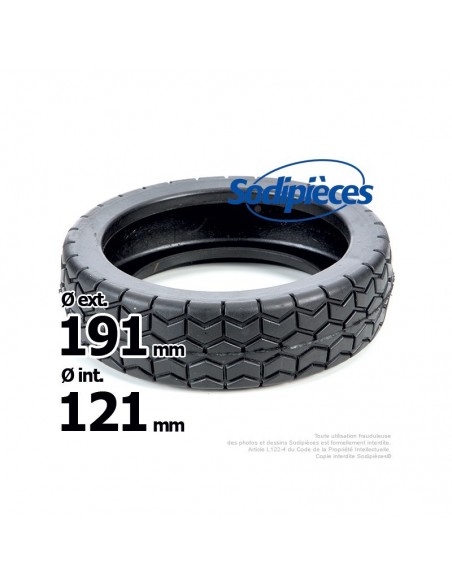 Bandage de roue pour Honda HR21, HR215. Ø ext 191 mm. Ø int 121 mm