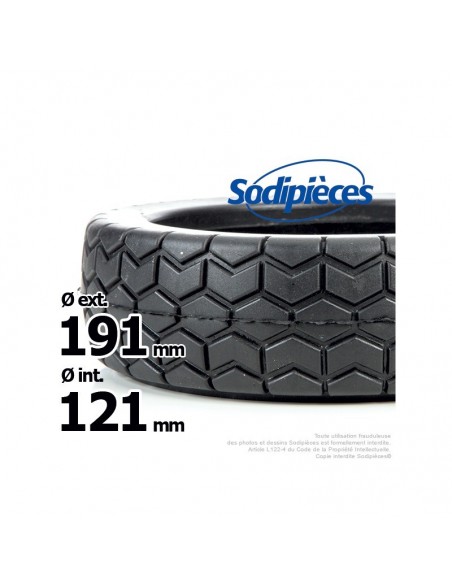 Bandage de roue pour Honda HR21, HR215. Ø ext 191 mm. Ø int 121 mm