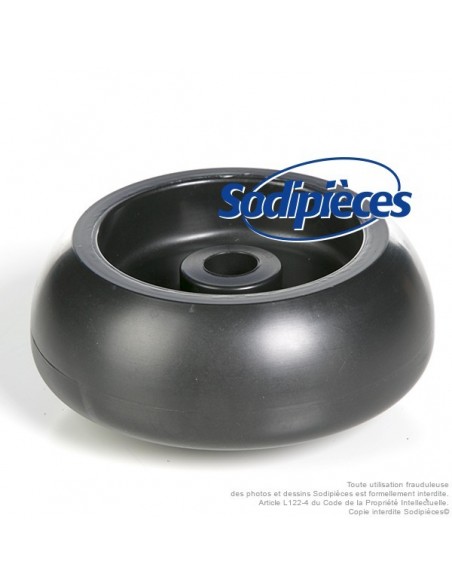 Roue de plateau de coupe Ø 100 mm x 38 mm pour John Deere N° M 89339, Gilson N° 245946, Lawn Boy N° 701756