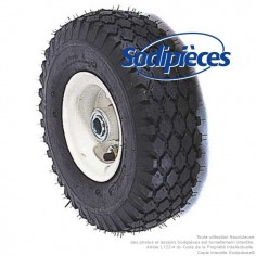 Roue complète avec pneumatique 410 x 350 x 4 pour Snapper et autres