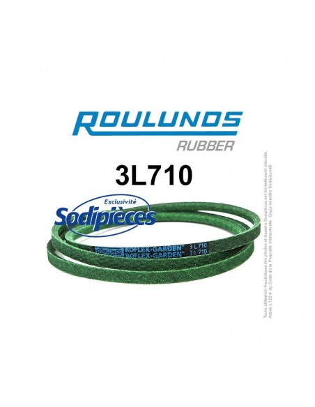 Courroie tondeuse 3L710 Roulunds Continental 9,5 x 6 x 1803 mm