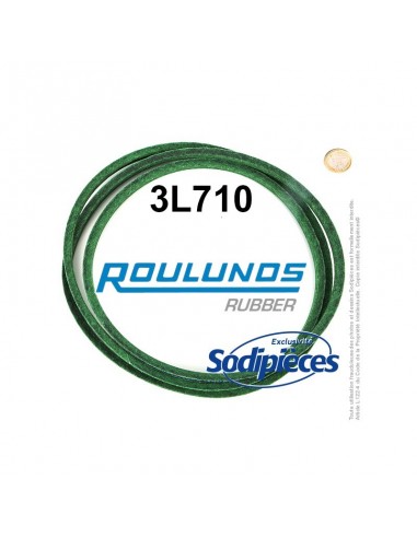 Courroie tondeuse 3L710 Roulunds Continental 9,5 x 6 x 1803 mm