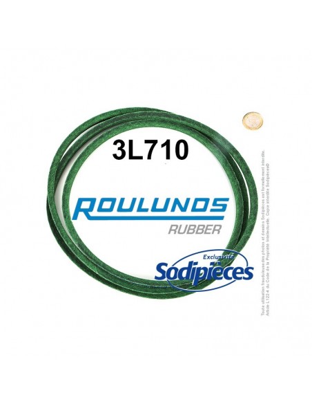 Courroie tondeuse 3L710 Roulunds Continental 9,5 x 6 x 1803 mm