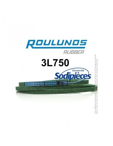 Courroie tondeuse 3L750 Roulunds Continental 9,5 x 6 x 1905 mm