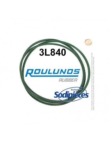 Courroie tondeuse 3L840 Roulunds Continental 9,5 x 6 x 2134 mm