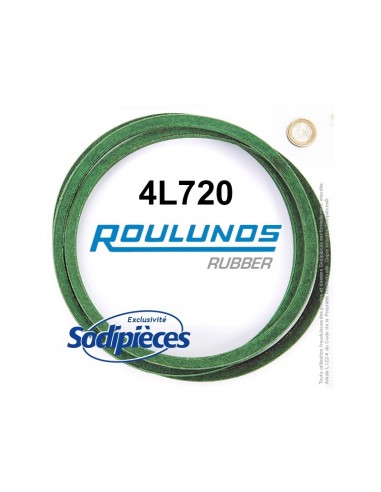 Courroie tondeuse 4L720 Roulunds Continental 12,7 x 7,2 x 1829 mm