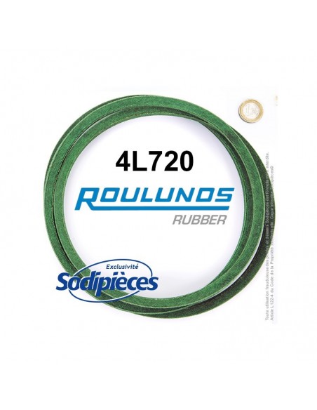 Courroie tondeuse 4L720 Roulunds Continental 12,7 x 7,2 x 1829 mm