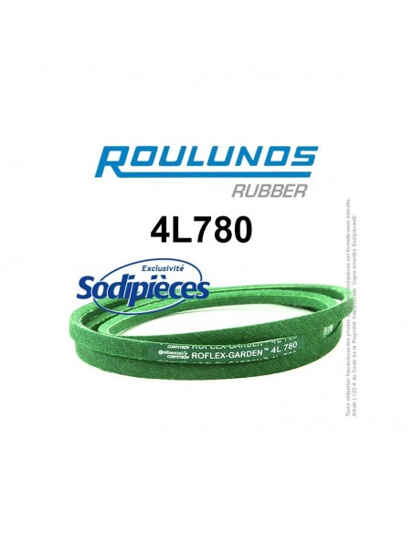 Courroie tondeuse 4L780 Roulunds Continental 12,7 x 7,2 x 1981 mm
