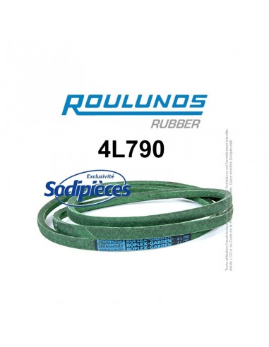 Courroie tondeuse 4L790 Roulunds Continental 12,7 x 7,2 x 2007 mm
