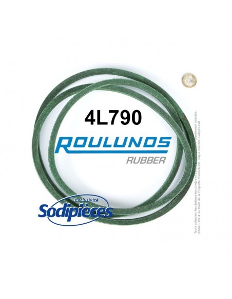 Courroie tondeuse 4L790 Roulunds Continental 12,7 x 7,2 x 2007 mm