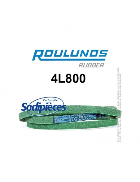 Courroie tondeuse 4L800 Roulunds Continental 12,7 x 7,2 x 2032 mm