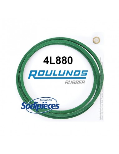 Courroie tondeuse 4L880 Roulunds Continental 12,7 x 7,2 x 2235 mm