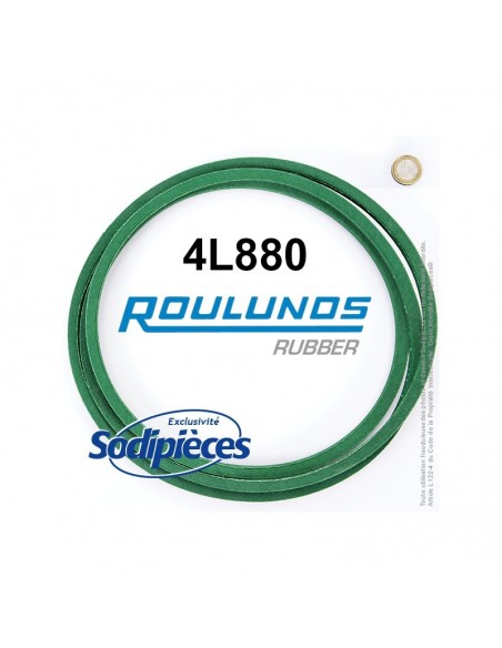 Courroie tondeuse 4L880 Roulunds Continental 12,7 x 7,2 x 2235 mm