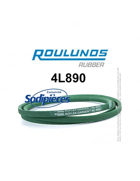 Courroie tondeuse 4L890 Roulunds Continental 12,7 x 7,2 x 2261 mm