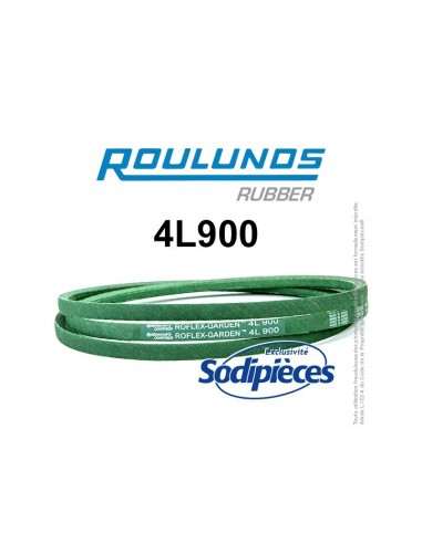 Courroie tondeuse 4L900 Roulunds Continental 12,7 x 7,2 x 2286 mm