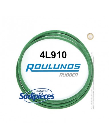Courroie tondeuse 4L910 Roulunds Continental 12,7 x 7,2 x 2311 mm
