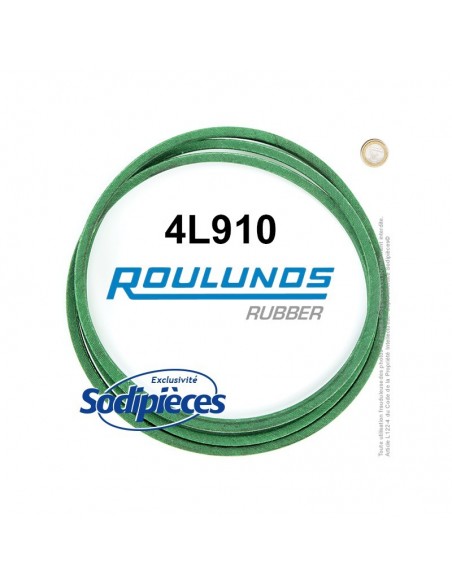 Courroie tondeuse 4L910 Roulunds Continental 12,7 x 7,2 x 2311 mm