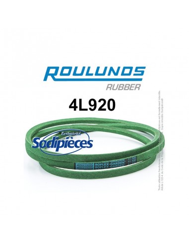 Courroie tondeuse 4L920 Roulunds Continental 12,7 x 7,2 x 2337 mm