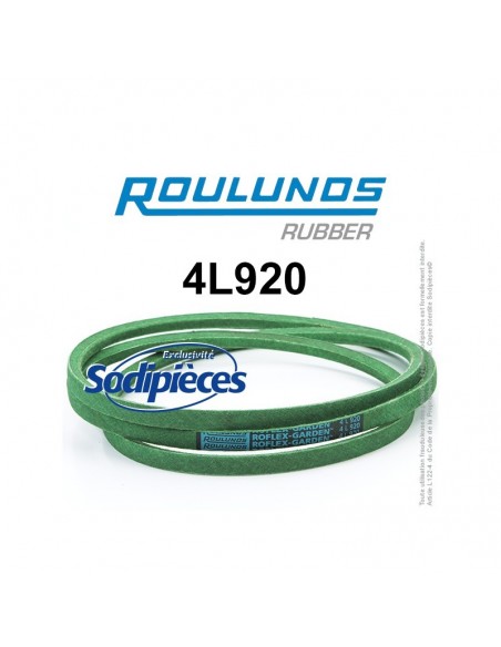 Courroie tondeuse 4L920 Roulunds Continental 12,7 x 7,2 x 2337 mm