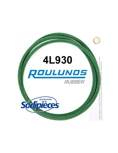 Courroie tondeuse 4L930 Roulunds Continental 12,7 x 7,2 x 2362 mm