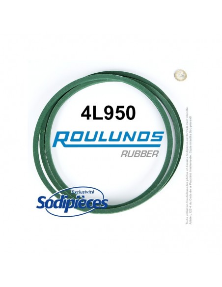 Courroie tondeuse 4L950 Roulunds Continental 12,7 x 7,2 x 2413 mm