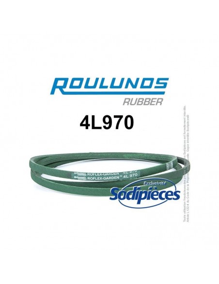 Courroie tondeuse 4L970 Roulunds Continental 12,7 x 7.2 x 2464 mm