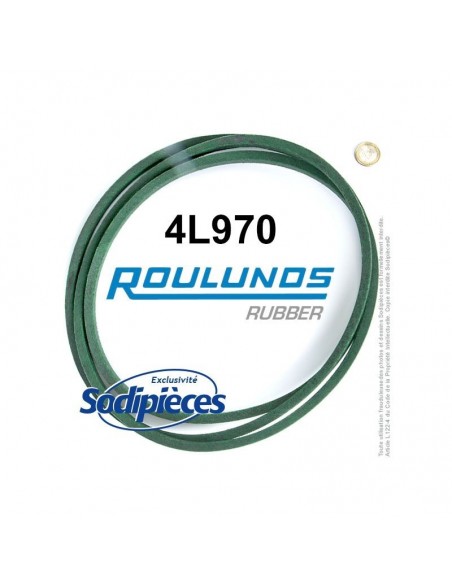 Courroie tondeuse 4L970 Roulunds Continental 12,7 x 7.2 x 2464 mm