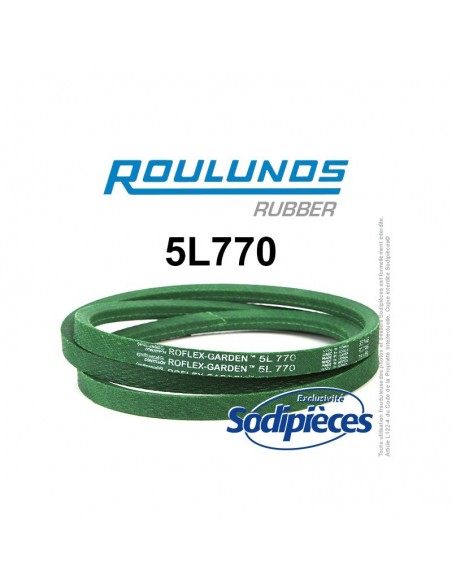 Courroie tondeuse 5L770 Roulunds Continental 15,8 x 9,5 x 1956 mm