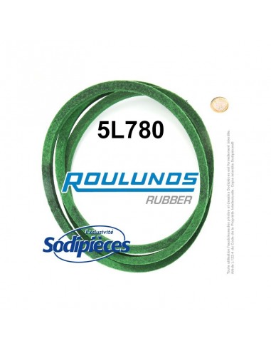 Courroie tondeuse 5L780 Roulunds Continental 15,8 x 9,5 x 1981 mm