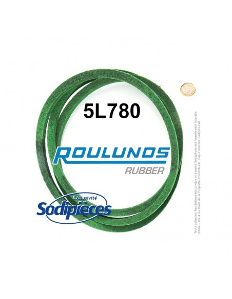Courroie tondeuse 5L780 Roulunds Continental 15,8 x 9,5 x 1981 mm