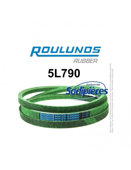Courroie tondeuse 5L790 Roulunds Continental 15,8 x 9,5 x 2007 mm