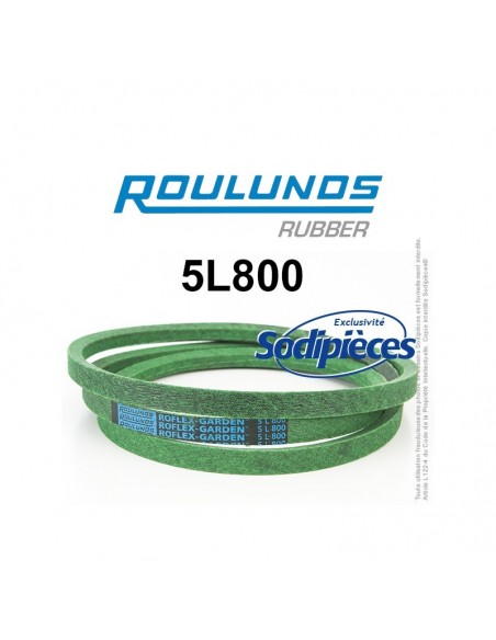 Courroie tondeuse 5L800 Roulunds Continental 15,8 x 9,5 x 2032 mm