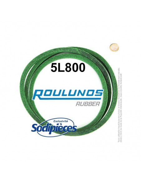 Courroie tondeuse 5L800 Roulunds Continental 15,8 x 9,5 x 2032 mm