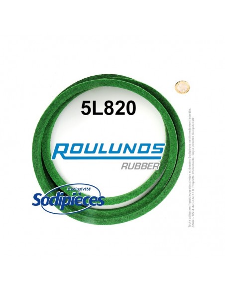 Courroie tondeuse 5L820 Roulunds Continental 15,8 x 9,5 x 2083 mm
