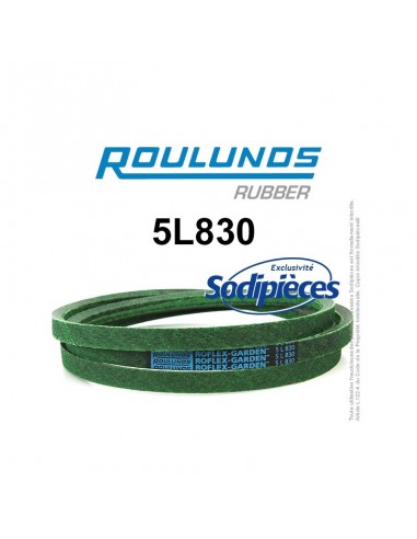 Courroie tondeuse 5L830 Roulunds Continental 15,8 x 9,5 x 2108 mm