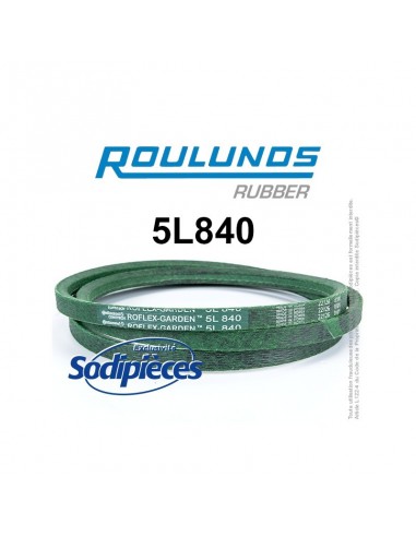 Courroie tondeuse 5L840 Roulunds Continental 15,8 x 9,5 x 2134 mm