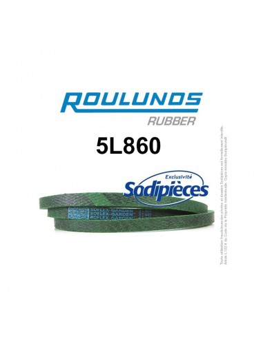 Courroie tondeuse 5L860 Roulunds Continental 15,8 x 9,5 x 2184 mm
